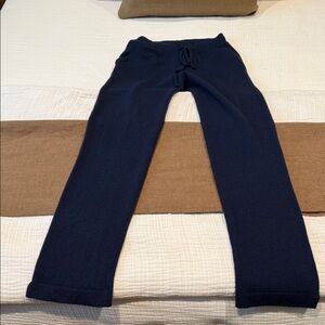 Quince Navy Cashmere Straight-Legged Pants - Size XS